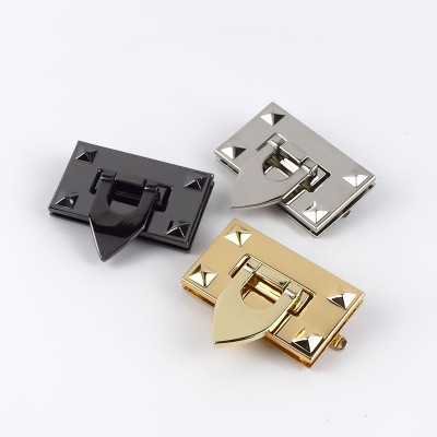 Deepeel Ky571 50x30mm Diy Luggage Handbag Hardware Accessories Square Twist Snap Lock Bag Locks Purse Decoration Buckle